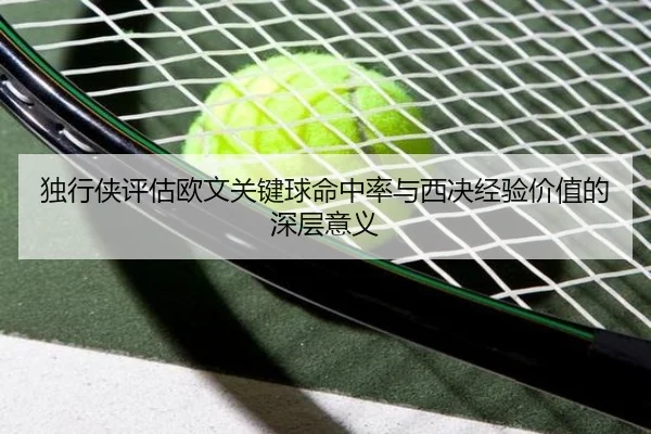独行侠评估欧文关键球命中率与西决经验价值的深层意义